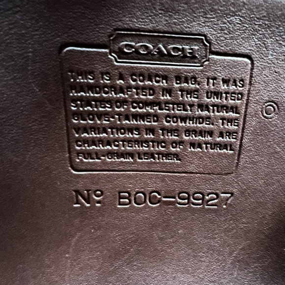 Vintage Coach Willis 9927 - Picture 8 of 8